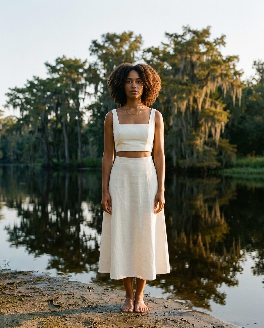 Louisiana Creole Culture pageant portrait in Lafayette, Louisiana