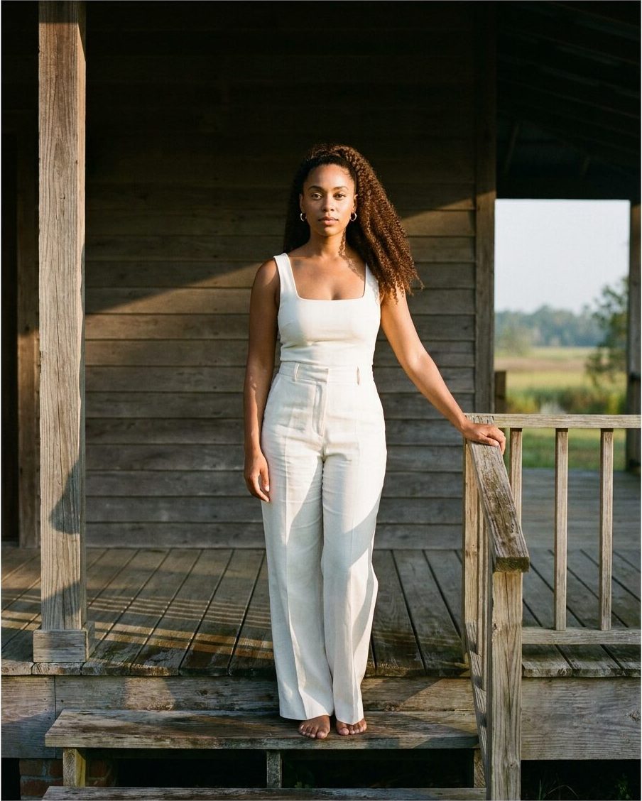Creole heritage pageant contestant representing Louisiana cultural identity