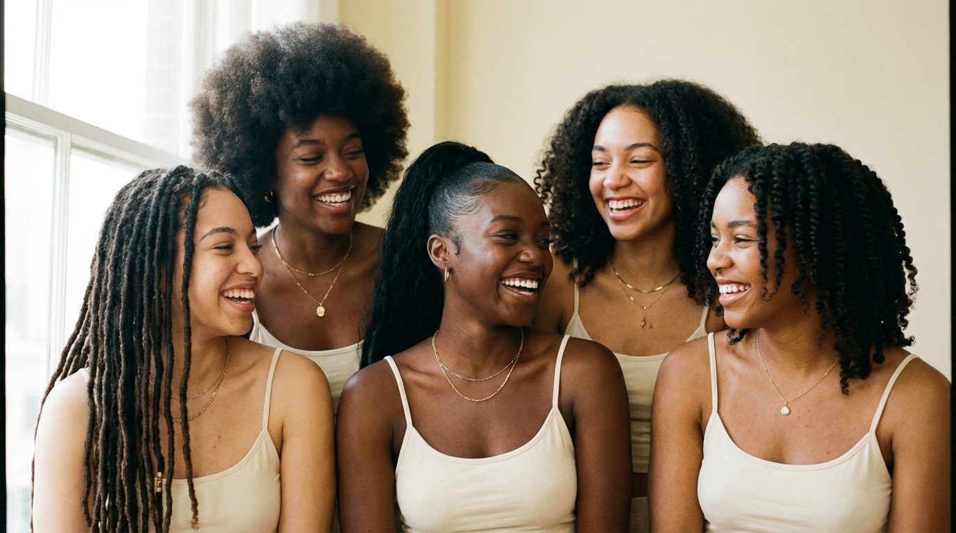 Who She Is — young Creole women representing cultural heritage, identity, and sisterhood